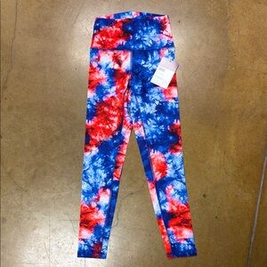FLEO Toro Tie-Dye Leggings - Red and Blue